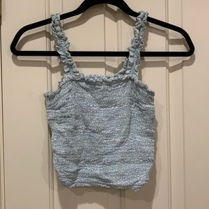 Abercrombie & Fitch Light Blue Crop Top